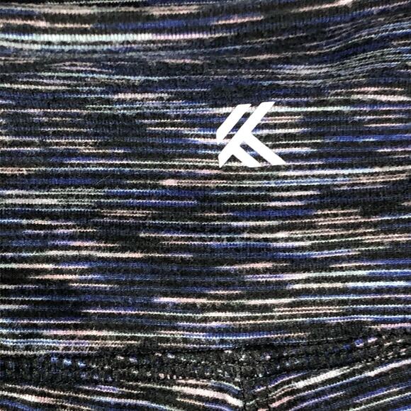 Kyodan Double Brushed High Waist Full Length XS Deep Purple Space Dye Leggings - Picture 7 of 16